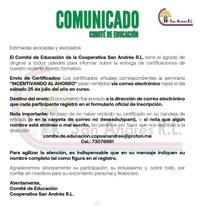 Comunicado 39